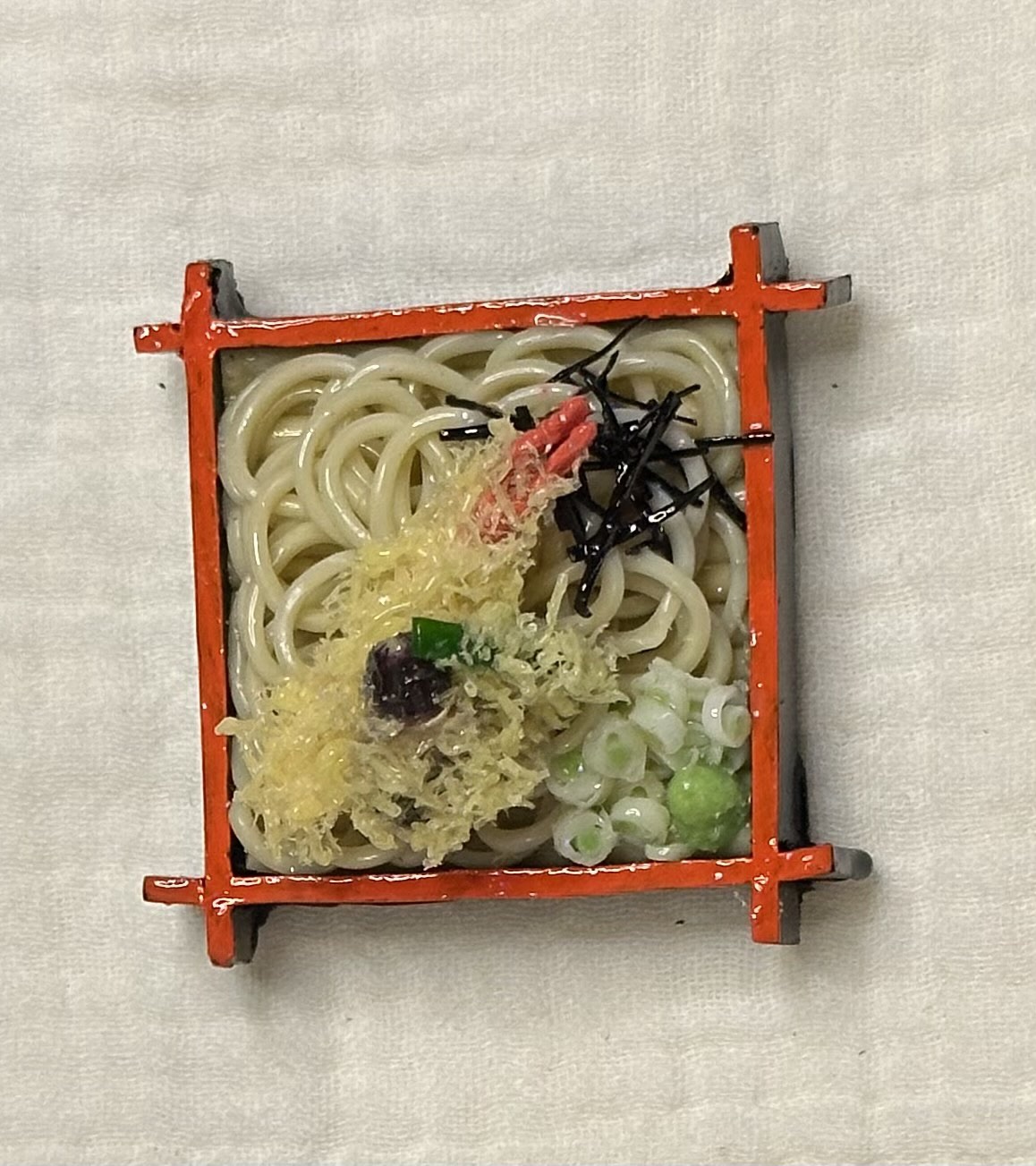 #058 食品サンプルマグネット ざるそばマグネット