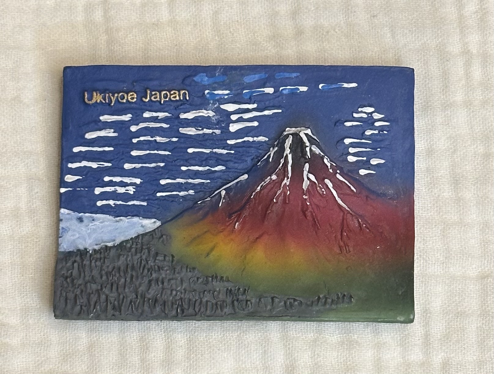 #131 日本ご当地マグネット 赤富士マグネット