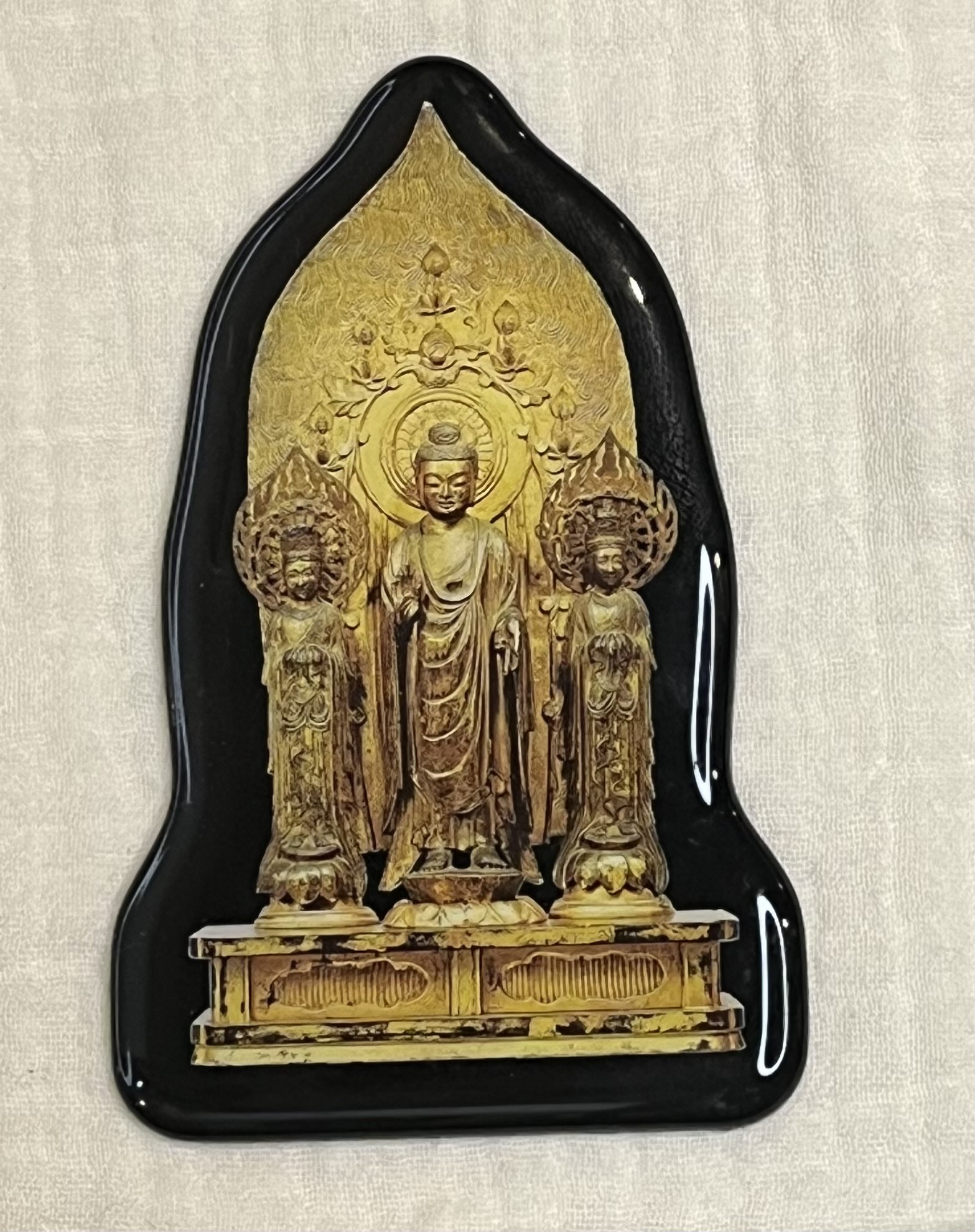 #171 てくてくコリア 如来及び両脇侍立像マグネット