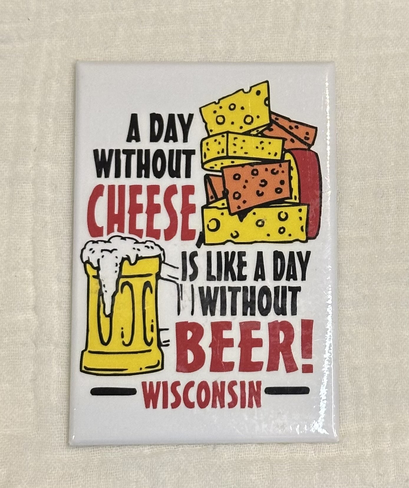 #101 ウィスコンシン州 チーズとビールのマグネット