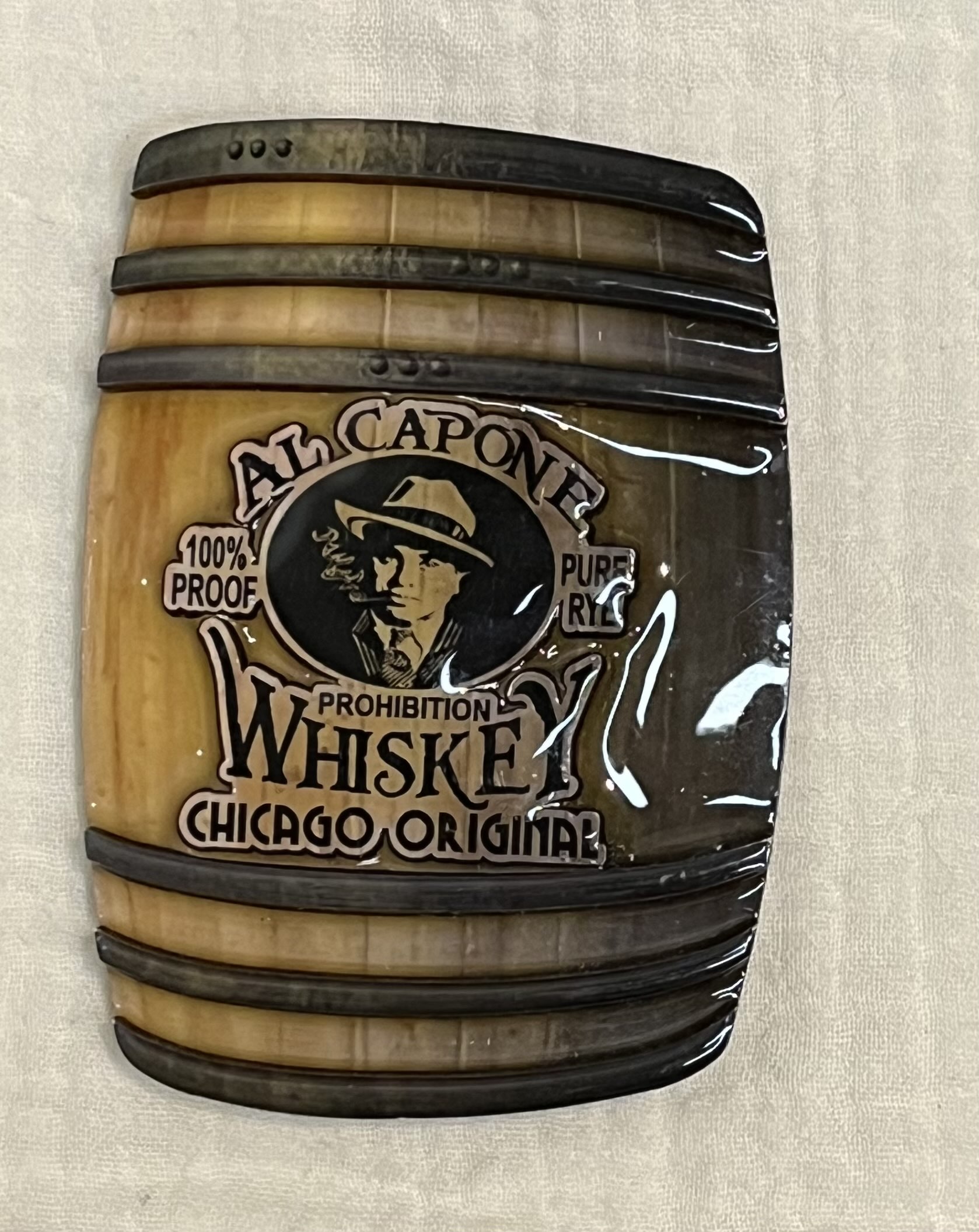 #187 アメリカイリノイ州シカゴ アルカポネ×ウィスキー樽マグネット
