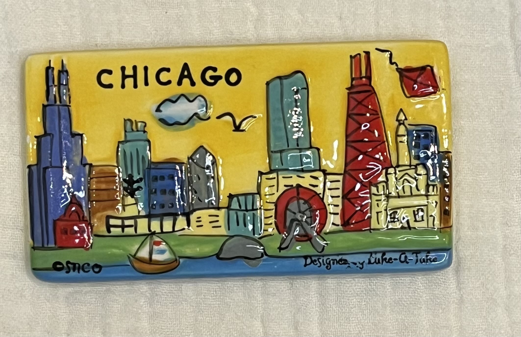 #198 アメリカシカゴ シカゴ観光名所てんこ盛りマグネット