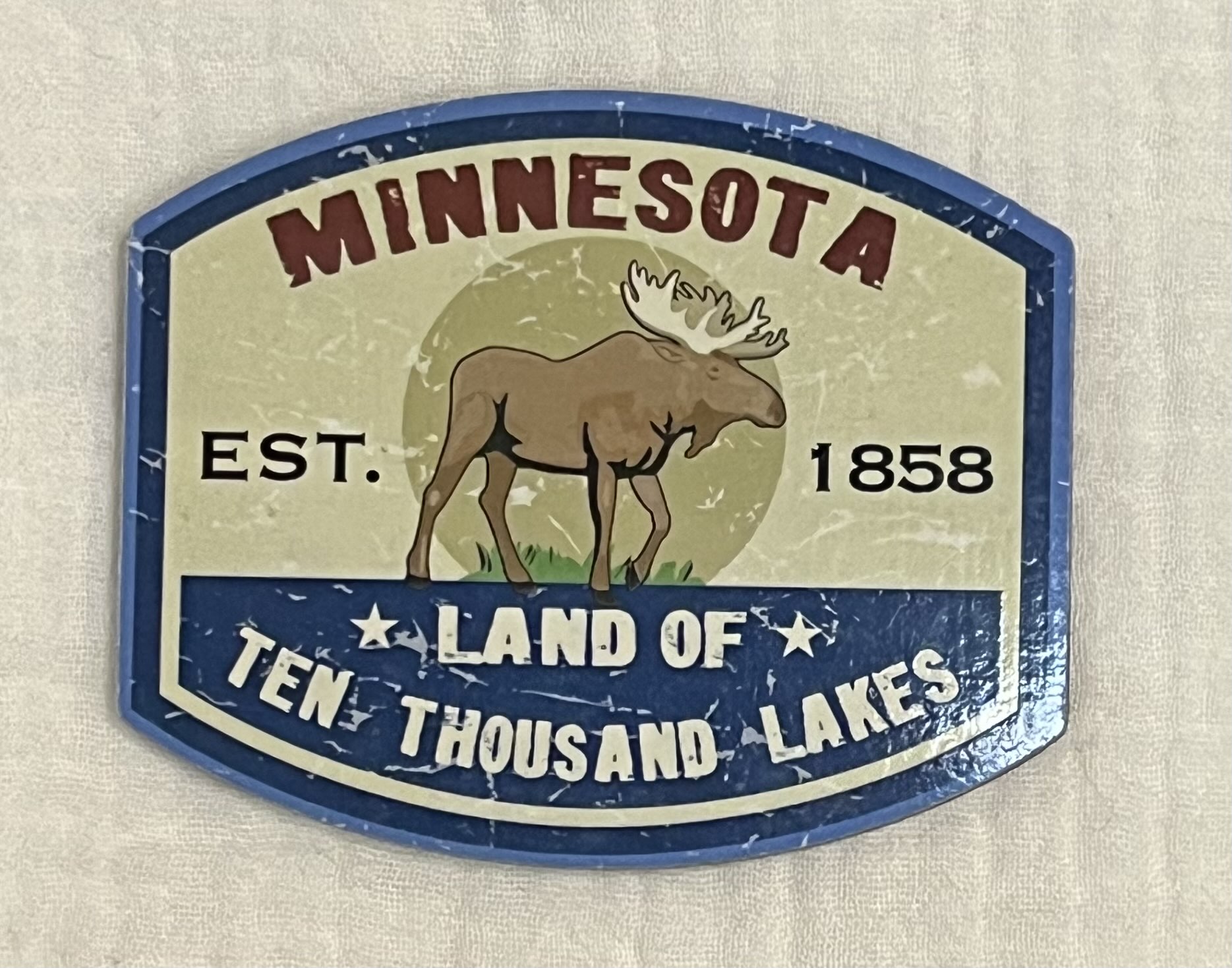 #211 アメリカミネソタ州 ヘラジカマグネット